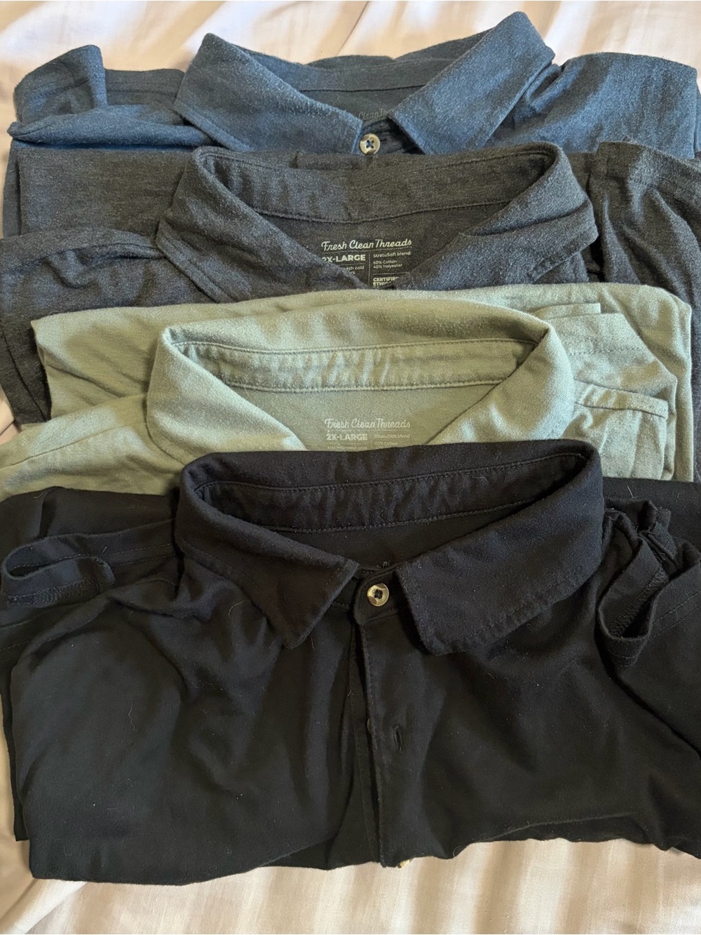 Fresh Clean Tees Polo shirt lot - 2XL